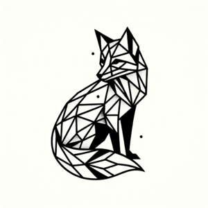 Geometric Fox With A Tail