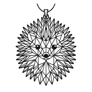 Geometric Hedgehog With Spines