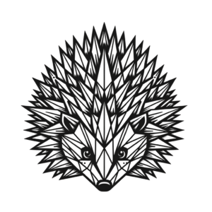 Geometric Hedgehog With Spines