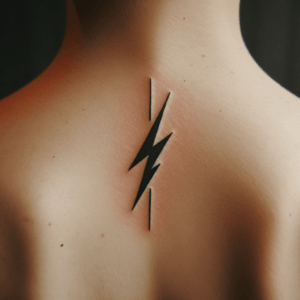 Geometric Lightning Bolt