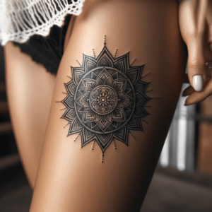 Geometric Mandala Sun