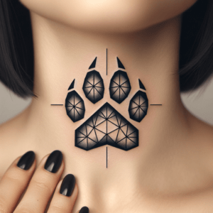 Geometric Paw Print