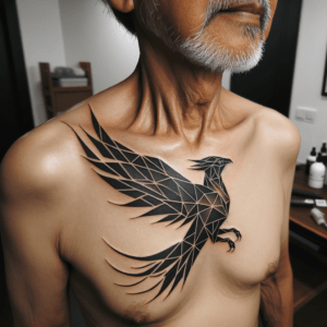 Geometric Phoenix Rising