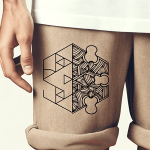 Geometric Puzzle Piece
