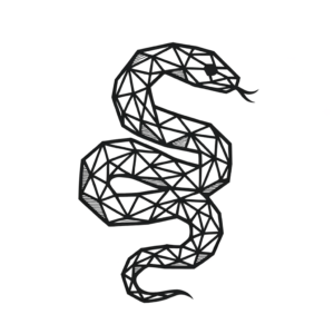Geometric Snake With Triangles