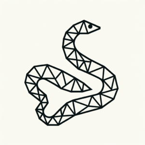 Geometric Snake With Triangles