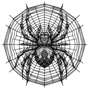 Geometric Spider With Web