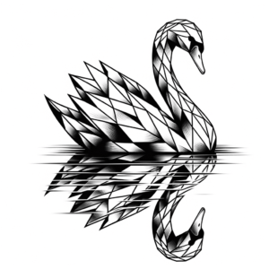 Geometric Swan With Water