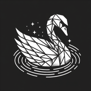 Geometric Swan With Water