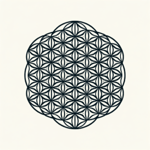 Geometric Tattoo Design Of A Flower Of Life