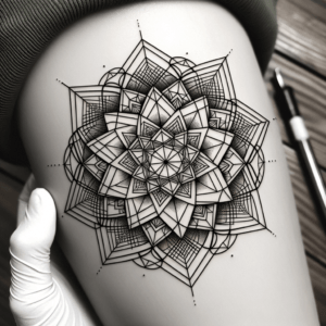 Geometric Tattoo Of A Mandala