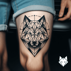 Geometric Wolf Design