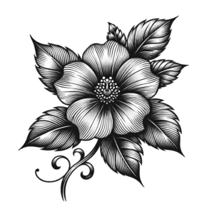Glamorous Fine Line Flower