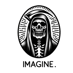 Grim Reaper In An American Traditional Tattoo Style