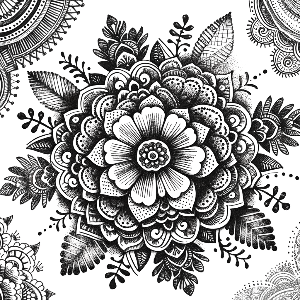 Henna Tattoo Florals