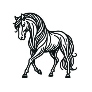 Horse In Micro Realism Tattoo Design
