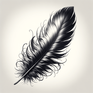 Hyper-Realistic Feather Floating