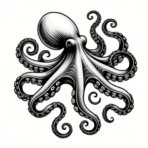 Intense Blackwork Octopus