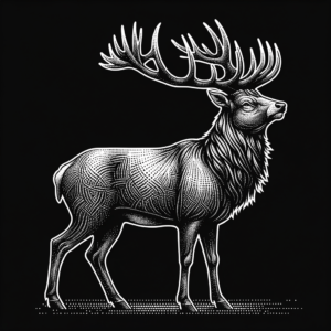 Invincible Dotwork Stag