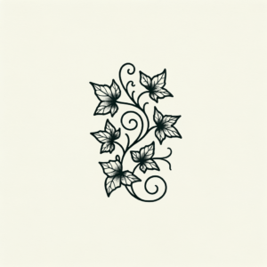 Ivy In A Tiny Tattoo Style