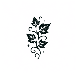 Ivy In A Tribal Tattoo Style
