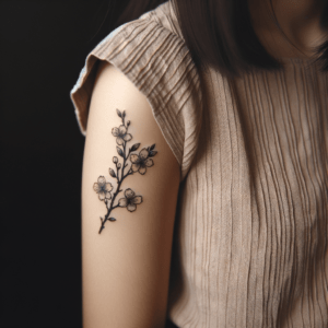Japanese Cherry Blossom Branch