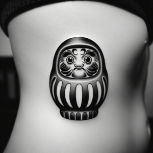 Japanese Tattoo Design Of A Daruma Doll