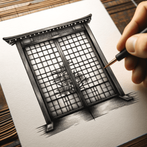 Japanese Tattoo Design Of A Shoji Screen