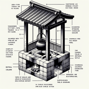 Japanese Tattoo Design Of An Irori Hearth