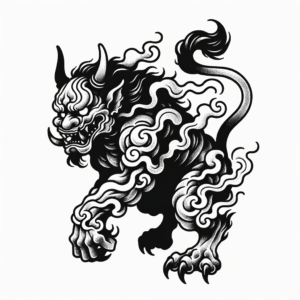 Japanese Tattoo Design Of An Oni