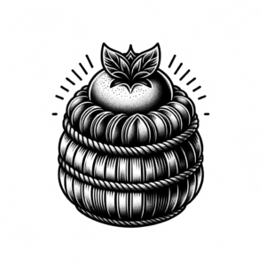 Japanese Tattoo Of A Kagami Mochi