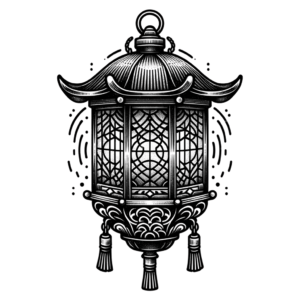 Japanese Tattoo Of A Lantern