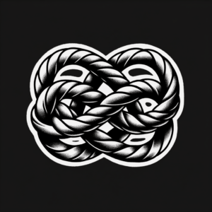 Japanese Tattoo Of A Mizuhiki Knot