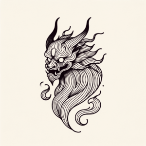 Japanese Tattoo Of A Yokai