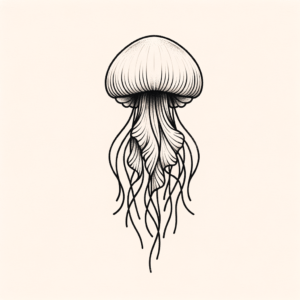 Jellyfish In Simple Lines