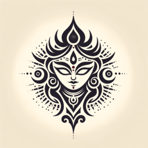 Kali Depicted In A Tribal Tattoo