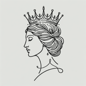 King In Tiny Lines