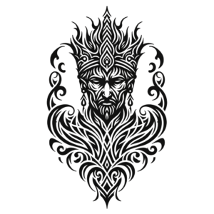 King In Tribal Lines