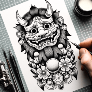 Kintaro In Japanese Tattoo Style