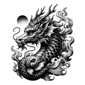 Kirin In Japanese Tattoo Style