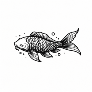 Koi Fish In Simple Style