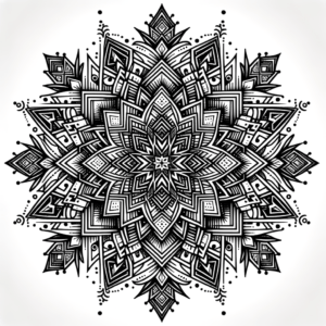 Light Geometric Snowflake