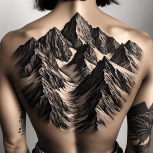 Linework Mountain Range