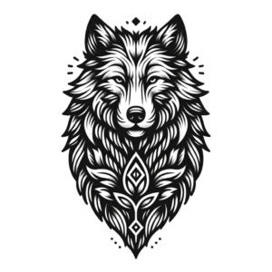 Lionheart Blackwork Wolf