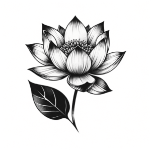 Lotus Flower Depicted In A Watercolor Tattoo