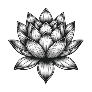 Lotus In Neo Traditional Tattoo Style