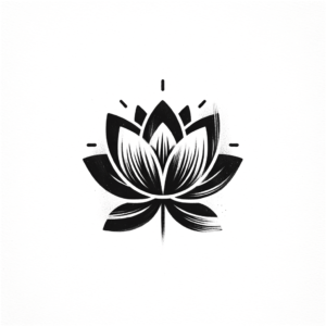 Lotus In Simple Tattoo Design