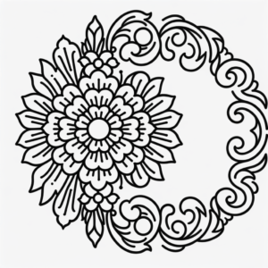 Low Back Tattoo Stencil