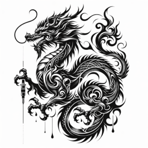 Majestic Tribal Dragon