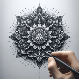 Mandala In 3D Lines